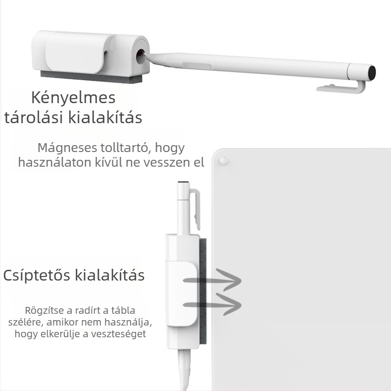 10 hüvelykes mágneses fehér tábla gyerekeknek mikrokapszulás írási felülettel – száraz törlés, tinta nélkül