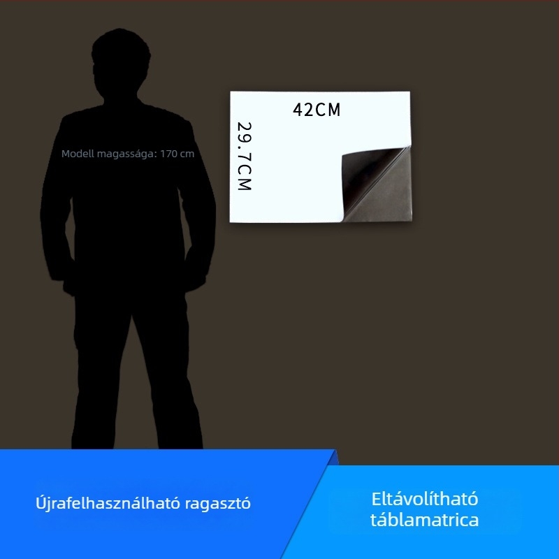 PET puha fehér tábla – írható és eltávolítható száraz-írható felület otthonra, iskolába és irodába