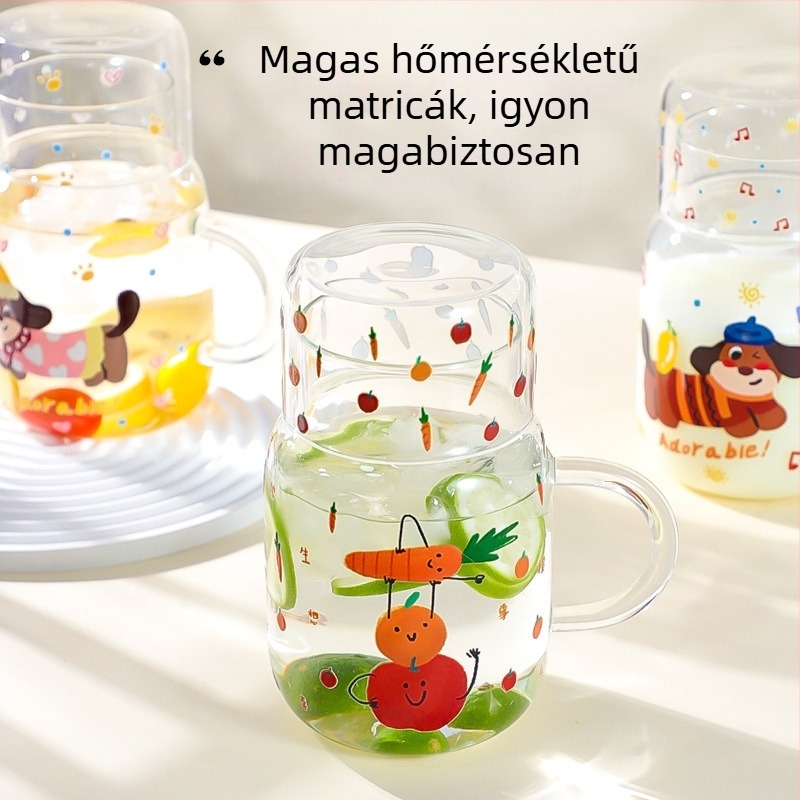 Hideg vízhez készült boroszilikát üvegből készült kanna, finom luxusérzet, nagy kapacitás, kettős funkciójú teáskanna otthoni használatra, tejpohár