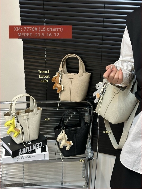 PU bőrből készült bucket táska, női, kis méret, mindennapi használatra, két vállpánttal, crossbody, 2026 tavasz.