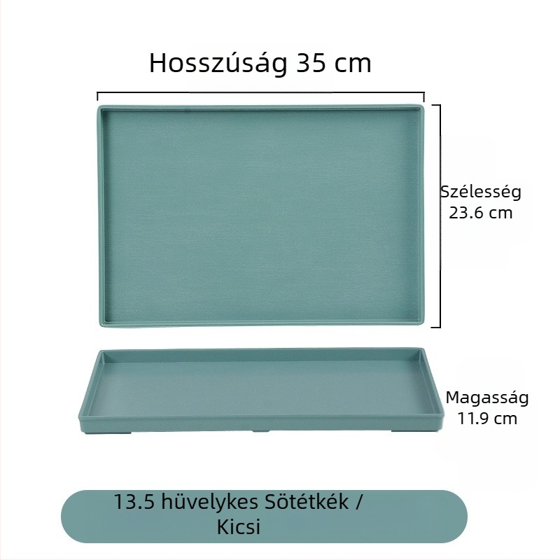 Nordic stílusú melamin tálca, téglalap alakú, éttermek és otthoni használatra, porcelánhatású teás tálca