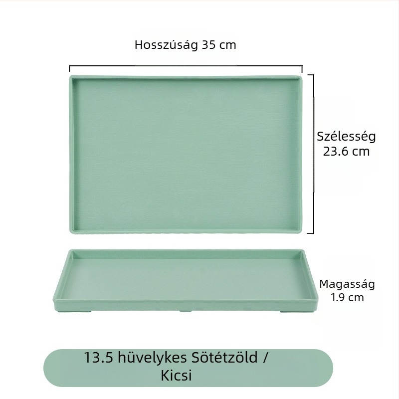 Nordic stílusú melamin tálca, téglalap alakú, éttermek és otthoni használatra, porcelánhatású teás tálca
