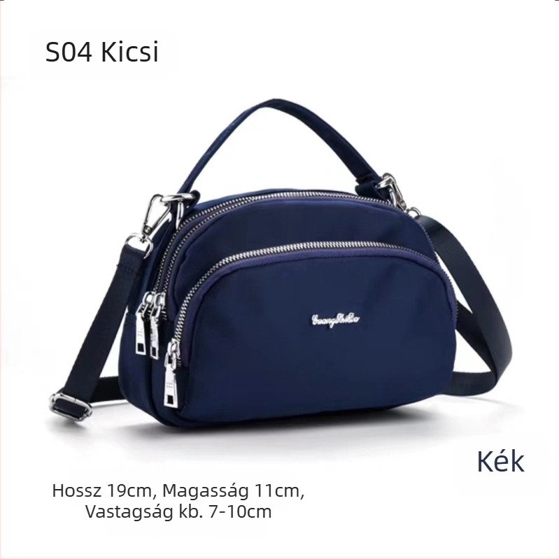 S04 Guangshida női kis crossbody táska, vízálló Oxford szövet, négyszögletes formájú, mindennapi üzleti táska tárca zsebbel
