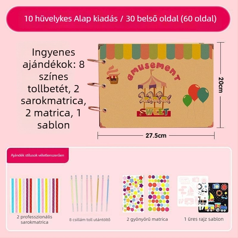 Növekedési emlékalbum hatodik osztály számára – DIY kézzel készített fotóalbum általános iskolai ballagásra és óvodai nagycsoport számára