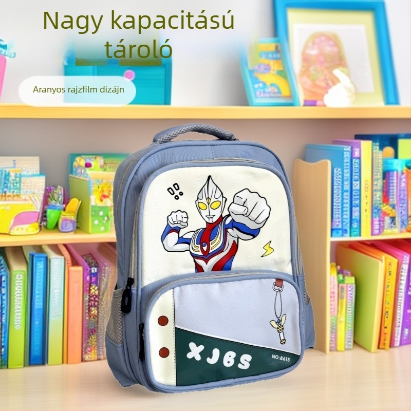 Cuki rajzfilm mintás új stílusú ovis és első osztályos hátizsák, nagy kapacitás, Odorman nyomtatás, uniszex