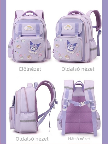 Új, stílusos iskolai hátizsák gyerekeknek – ergonikus gerincvédelme, nagy kapacitás, aranyos rajzfilm mintával