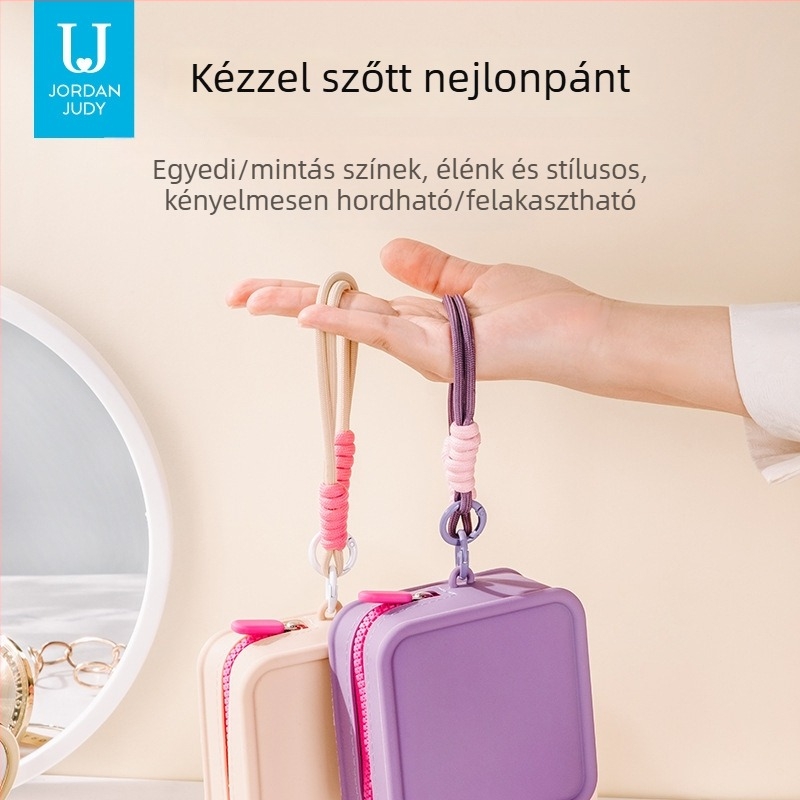 Jotun Judy szilikon tároló táska – vízálló kozmetikai táska, hordozható clutch és mini érme-tárca