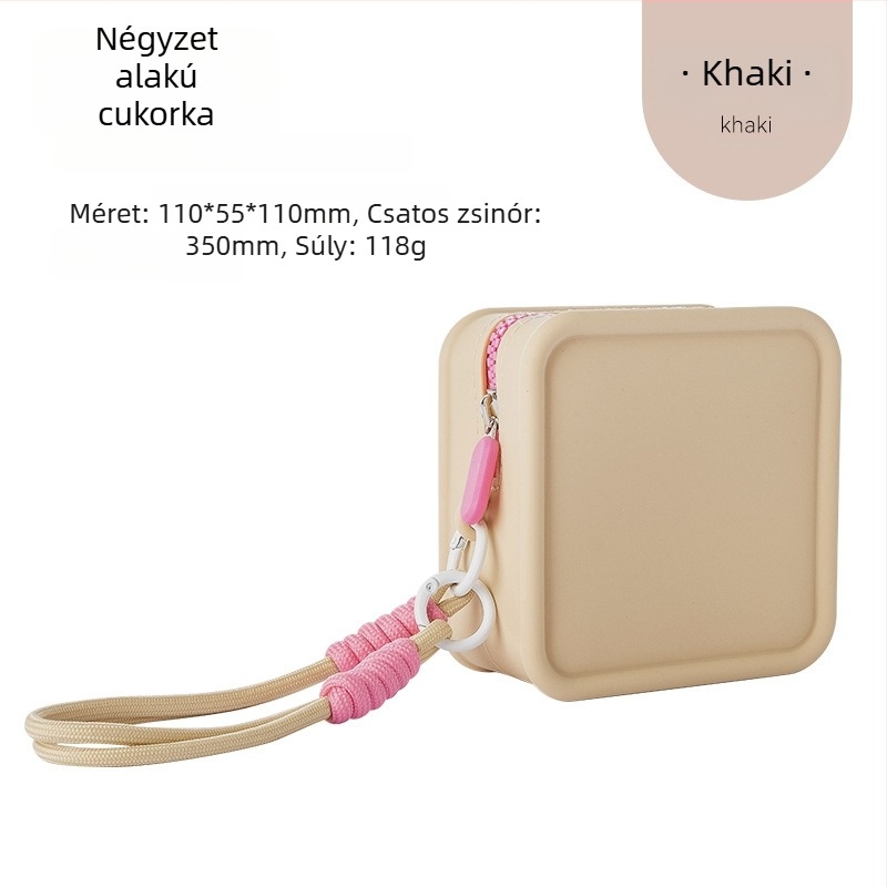 Jotun Judy szilikon tároló táska – vízálló kozmetikai táska, hordozható clutch és mini érme-tárca