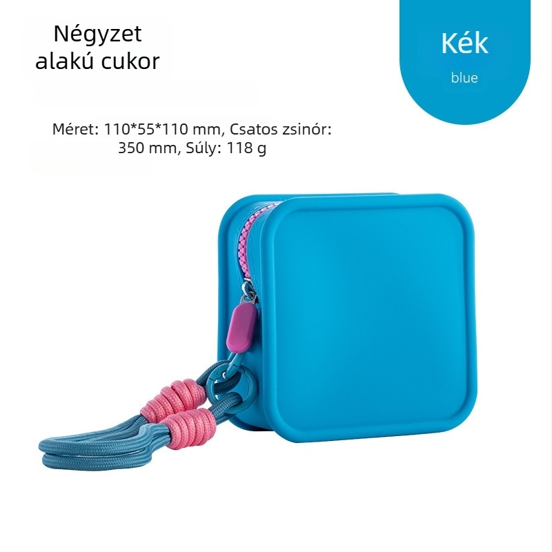 Jotun Judy szilikon tároló táska – vízálló kozmetikai táska, hordozható clutch és mini érme-tárca