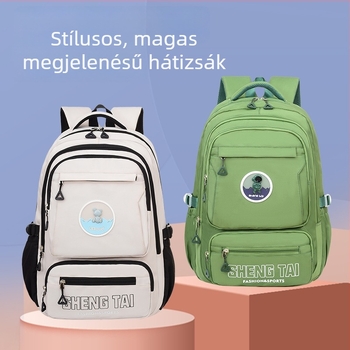 Új stílusú iskolatáska közép- és gimnáziumi diákoknak, nagy kapacitású, könnyű, vízálló, kopásálló, casual hátizsák fiúknak és lányoknak