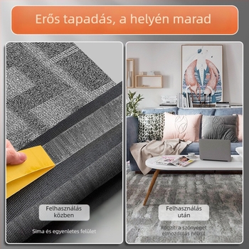 Hálós mintázatú kétoldalas ragasztószalag, textil alapú, erős tapadással, vízálló, átlátszó, nyom nélkül a szőnyeg rögzítéséhez.