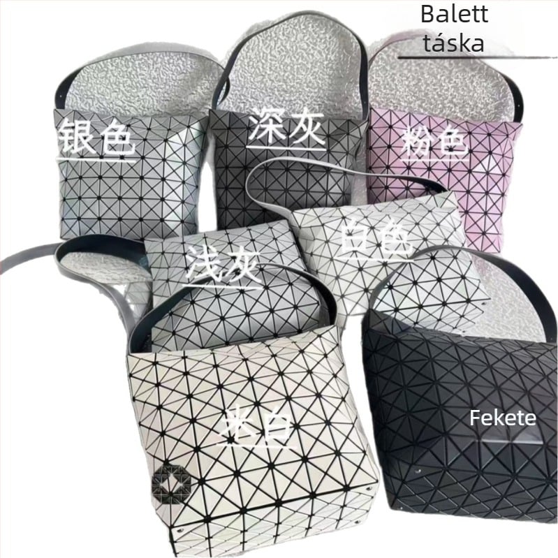 BAOBAO 2025 nyár Geometriai quiltelt táska hobó formákkal Crescent, Baguette és Bucket, szín zöldségkék