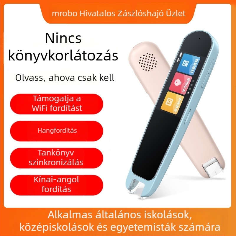 Angol olvasó toll és szótár toll gyerekeknek — többfunkciós fordító toll, intelligens univerzális tanuló eszköz