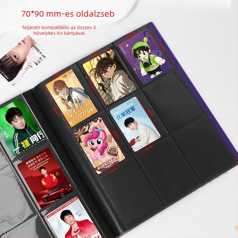 Kilenc rekeszes, nagy kapacitású kártyatartó album Ultraman és Yu-Gi-Oh! kártyákhoz, 360 kártya.