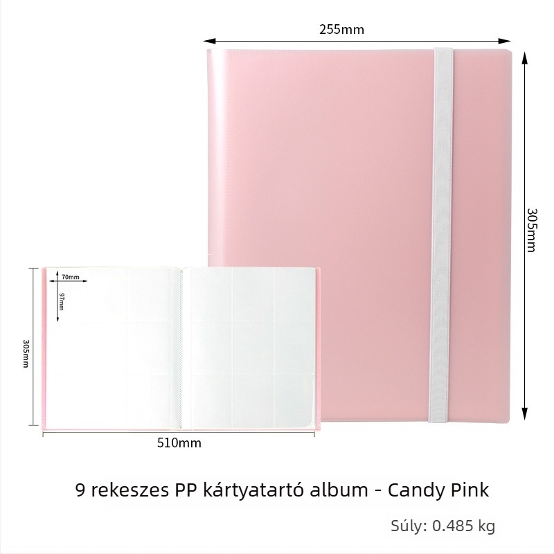 Kilenc rekeszes, nagy kapacitású kártyatartó album Ultraman és Yu-Gi-Oh! kártyákhoz, 360 kártya.