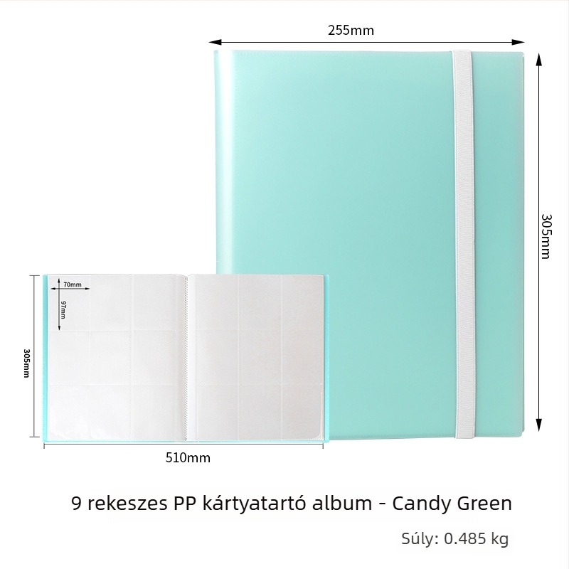 Kilenc rekeszes, nagy kapacitású kártyatartó album Ultraman és Yu-Gi-Oh! kártyákhoz, 360 kártya.