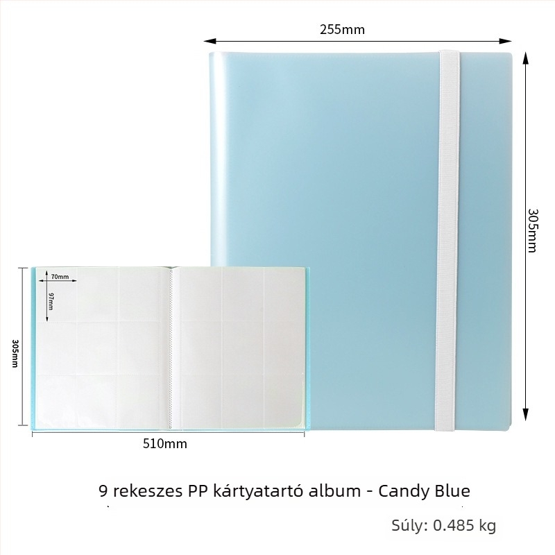Kilenc rekeszes, nagy kapacitású kártyatartó album Ultraman és Yu-Gi-Oh! kártyákhoz, 360 kártya.