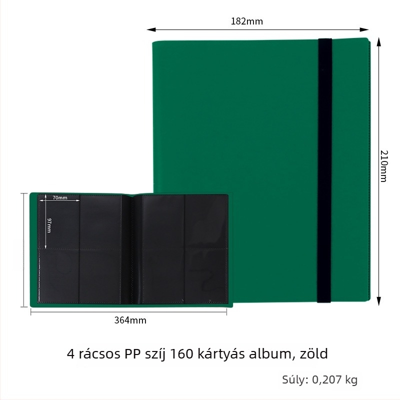 Kilenc rekeszes, nagy kapacitású kártyatartó album Ultraman és Yu-Gi-Oh! kártyákhoz, 360 kártya.