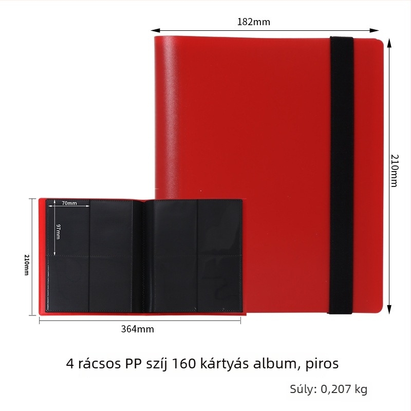 Kilenc rekeszes, nagy kapacitású kártyatartó album Ultraman és Yu-Gi-Oh! kártyákhoz, 360 kártya.