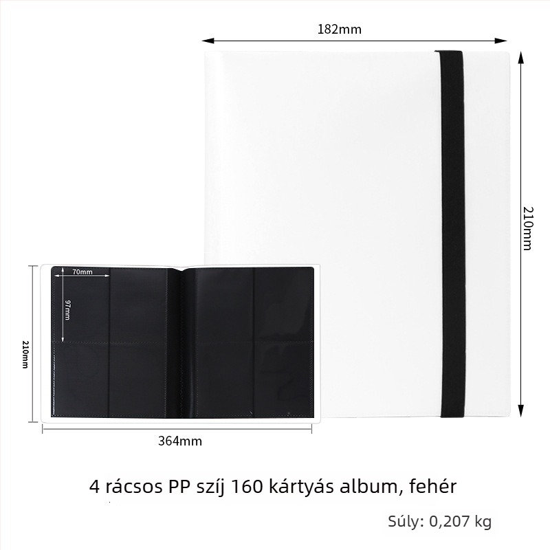 Kilenc rekeszes, nagy kapacitású kártyatartó album Ultraman és Yu-Gi-Oh! kártyákhoz, 360 kártya.