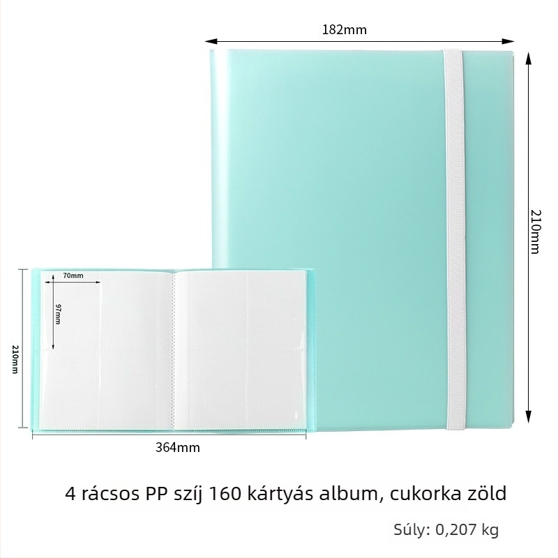Kilenc rekeszes, nagy kapacitású kártyatartó album Ultraman és Yu-Gi-Oh! kártyákhoz, 360 kártya.