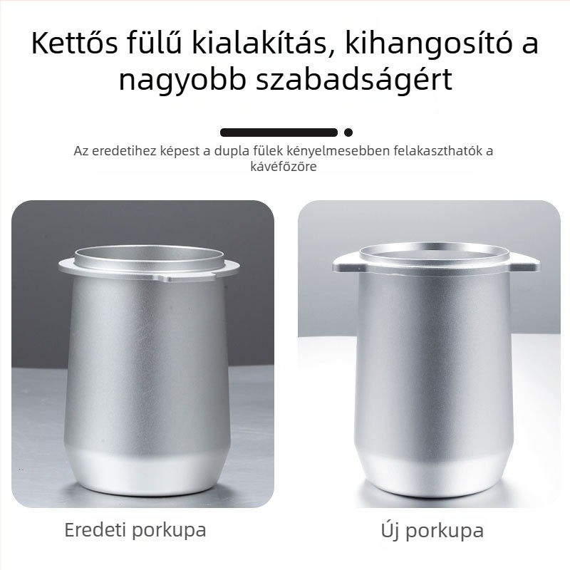 Platinum Rich 8-as sorozat kávé kiegészítők: Aroma pohár, Alumínium ötvözetű kávé adagoló, 54 mm rozsdamentes acél adagoló pohár