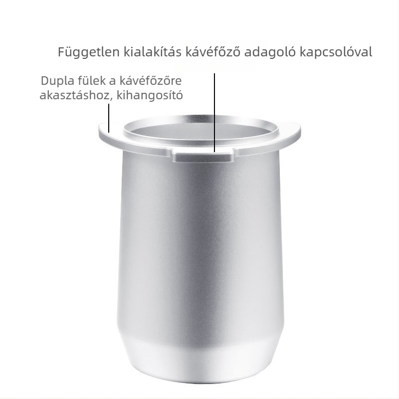 Platinum Rich 8-as sorozat kávé kiegészítők: Aroma pohár, Alumínium ötvözetű kávé adagoló, 54 mm rozsdamentes acél adagoló pohár