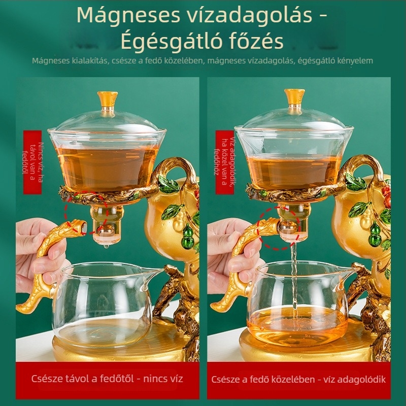 Xinshunfa gaiwan teáskészlet kerámia és üveg, hőálló, modern nemzeti stílus, ajándékdoboz