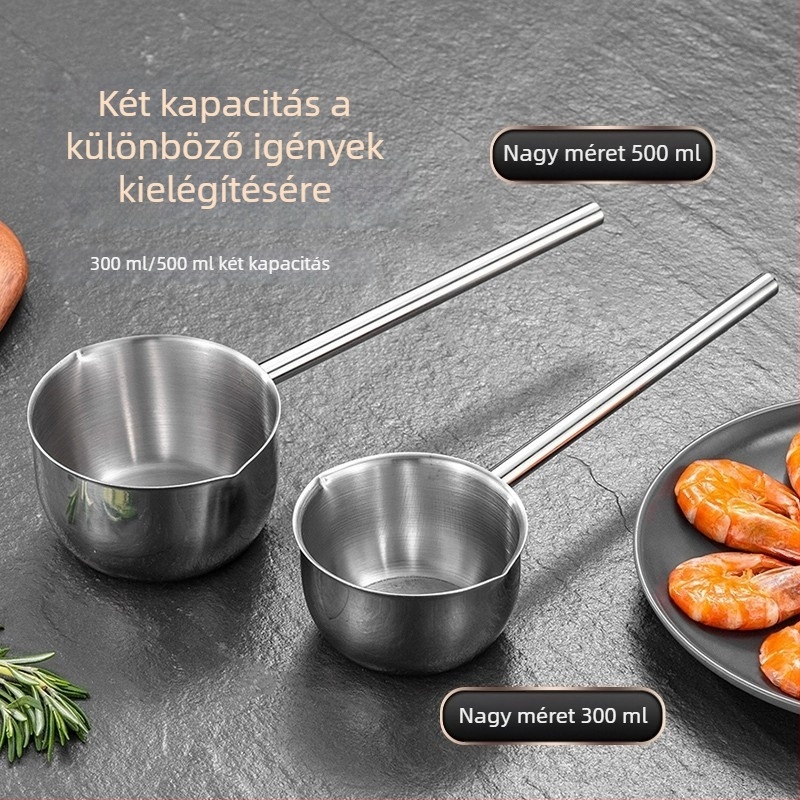 Hosszú nyeletű rozsdamentes acél olajöntő kanál