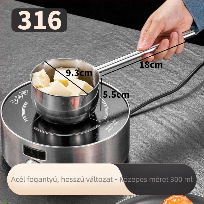 Hosszú nyeletű rozsdamentes acél olajöntő kanál