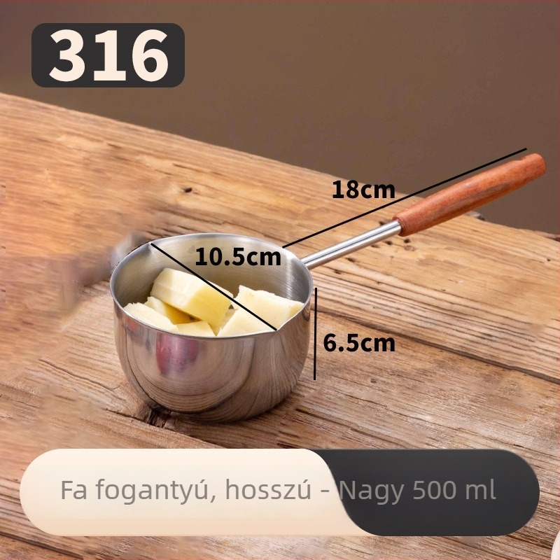 Hosszú nyeletű rozsdamentes acél olajöntő kanál
