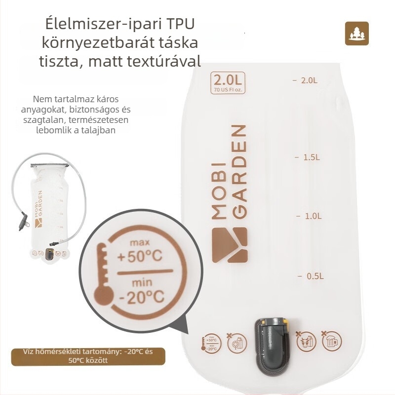 Mu Gaodi kültéri kerékpár- és túrahátizsák TPU összecsukható víztartállyal 2L/3L