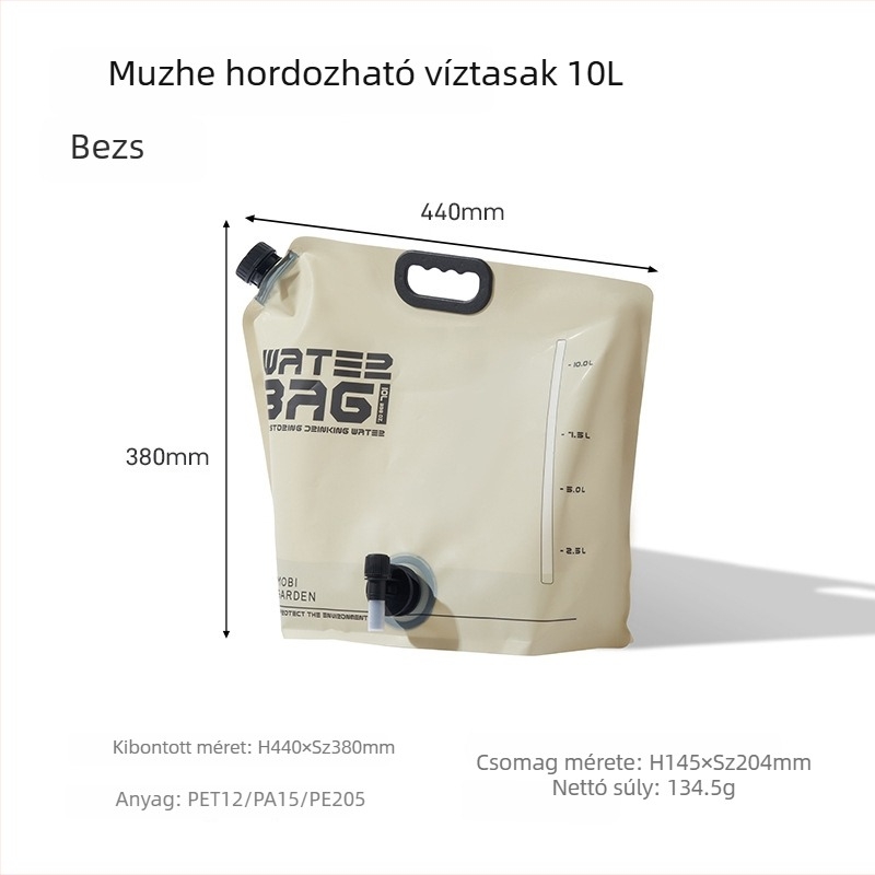 Mu Gaodi kültéri kerékpár- és túrahátizsák TPU összecsukható víztartállyal 2L/3L