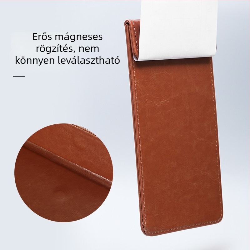 A4 bőrklipboard írófelülettel, iratgyűjtővel, menüklippel, testreszabott logóval