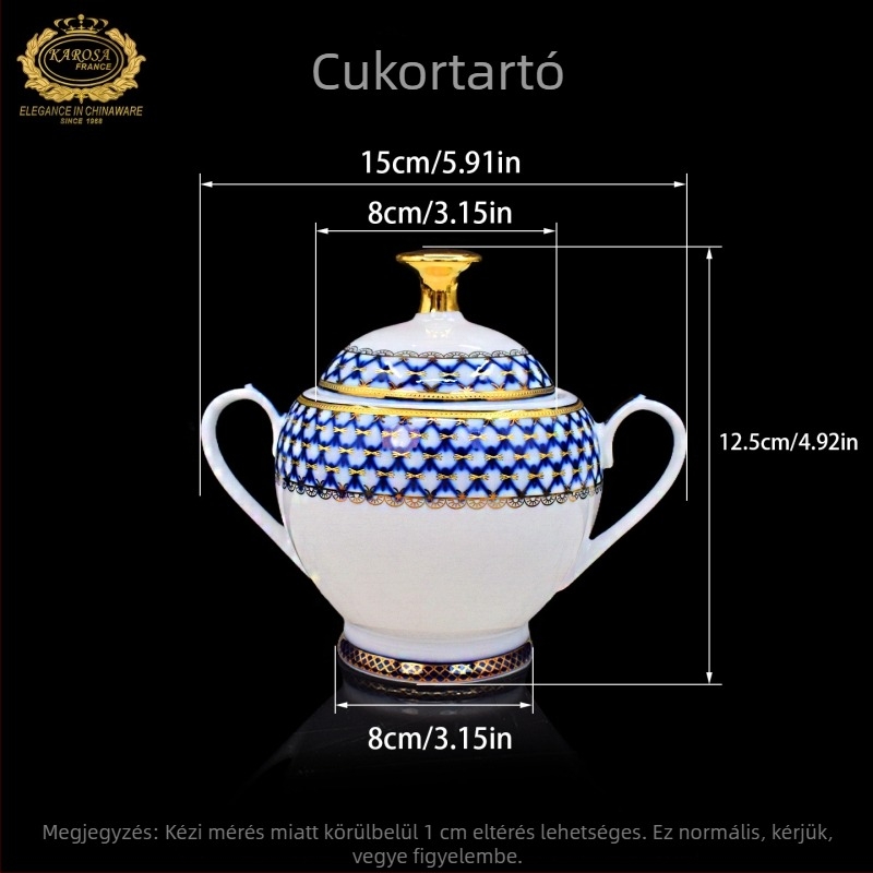 Jingdezhen csontporcelán teáskanna, magas minőségű, kifinomult délutáni teáskészlet teáscsészékkel és alátétekkel