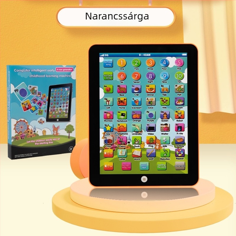 Oktató tablet gyerekeknek olvasási és beszéd funkcióval, érintéses tanulási játék