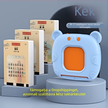 Kártya-behelyezős oktatási gép gyerekeknek - kínai-angol kétnyelvű tartalom: 300 Tang-költészet, zenei funkciók