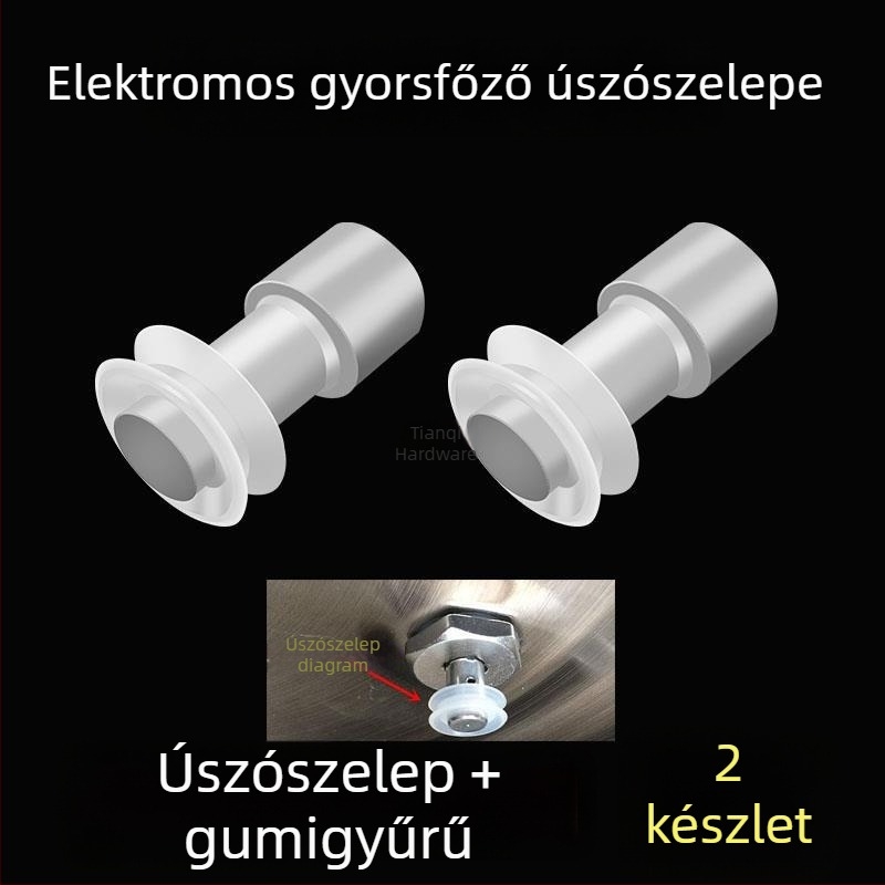 Universális elektromos nyomásfőzőhöz: gumírozott úszó szelepház, záró szelep, tömítőgyűrű, fedél szelepe és biztonsági szelep