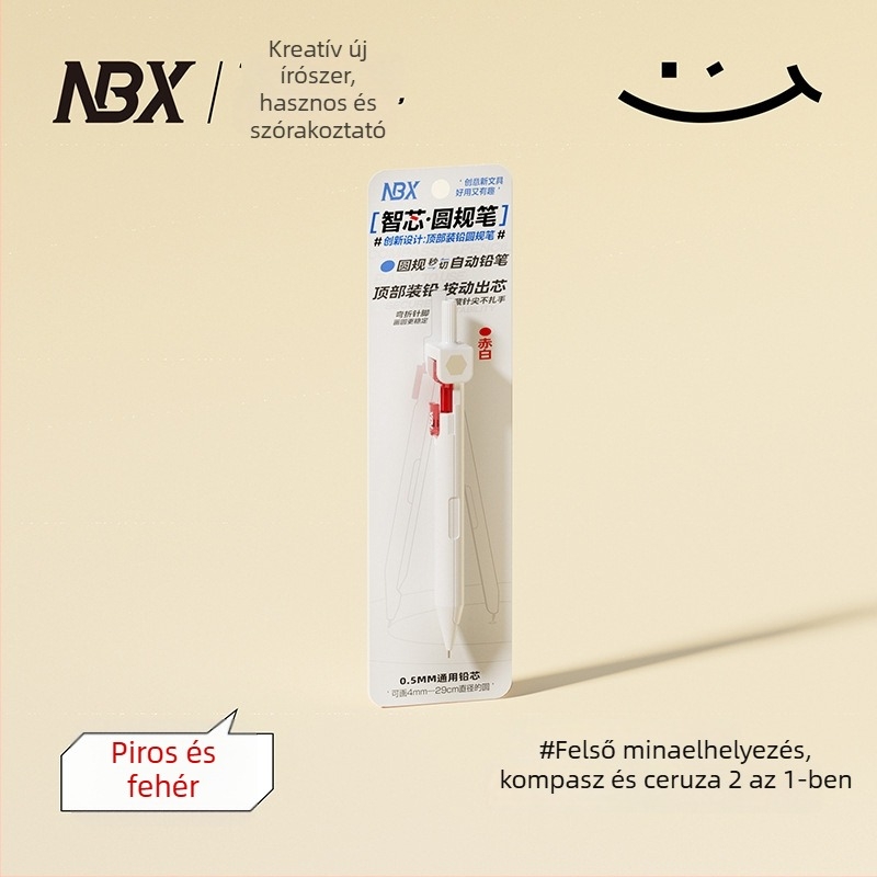 NBX kreatív irodai készlet: vonalzó, körző és toll – három az egyben, hordozható gyors rajzhoz