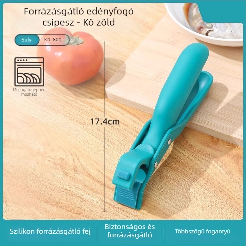 Szilikon konyhai klipsz – égés elleni, edényekhez, tálakhoz és tányérokhoz, mikrohullámú sütőbe is alkalmas