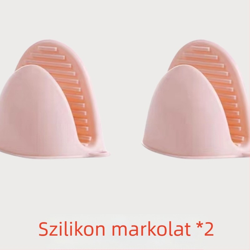 Érintésvédő csipeszek készlet tálak és tányérok emelőivel és hőszigetelő párnával