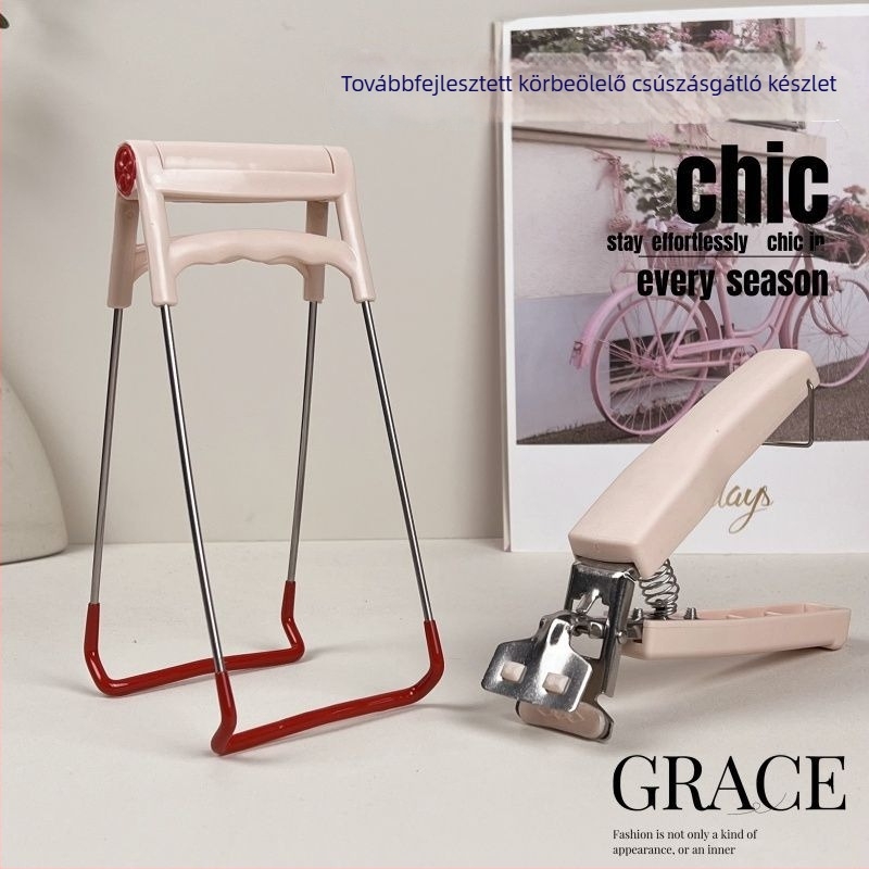 Érintésvédő csipeszek készlet tálak és tányérok emelőivel és hőszigetelő párnával