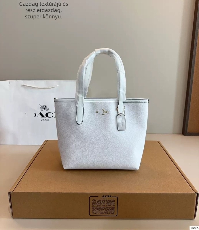 City23 tote táska monogram mintával, mágneszárral, nagy kapacitású, kézitáska és vállon hordható női táska