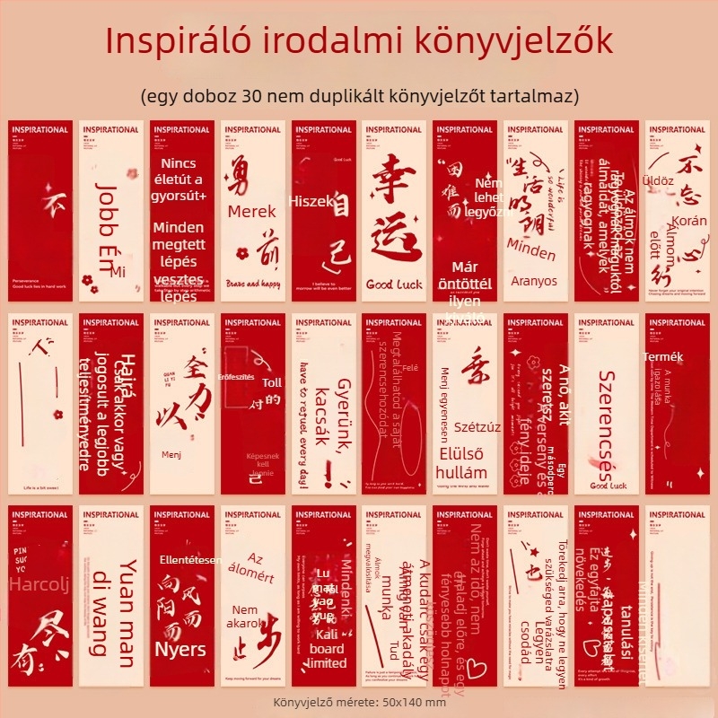 Üres könyvjelző, kézzel készített DIY füzérrel, antik stílus, vastag karton, batik rizspapíron, kézzel festett kaligráfia