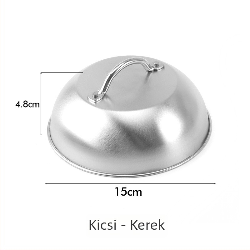 304 rozsdamentes acélból készült edényfedél és teppanyaki grill lemez készlet, 30 cm