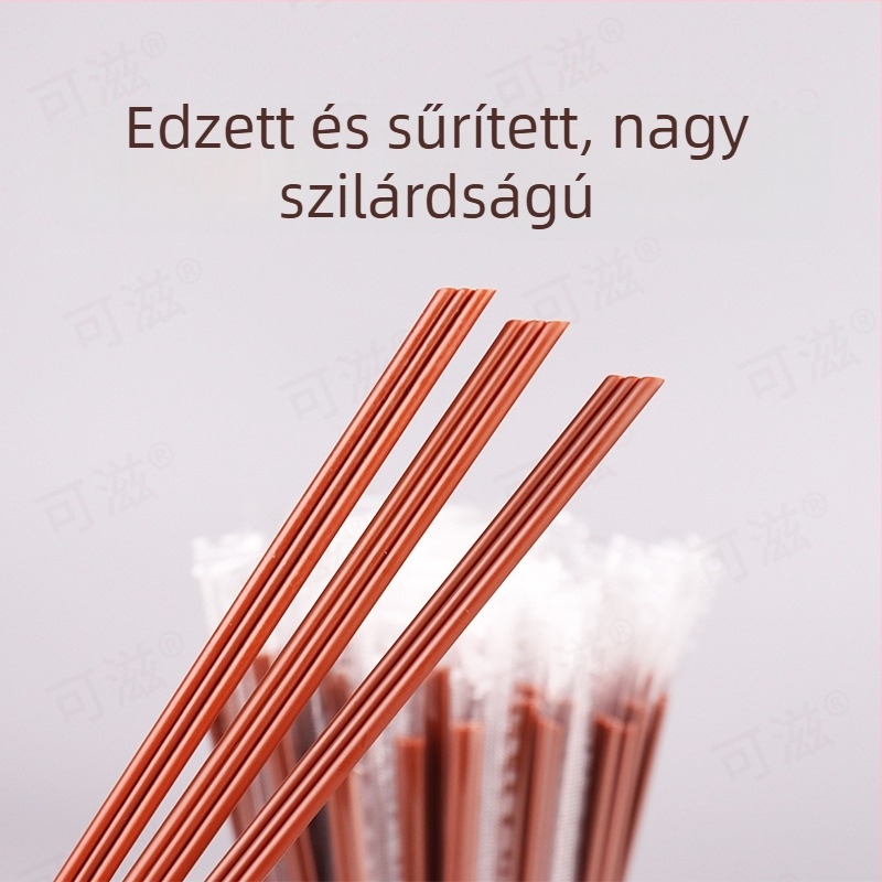 Egyszer használatos műanyag kávékeverő pálca, háromlyukas