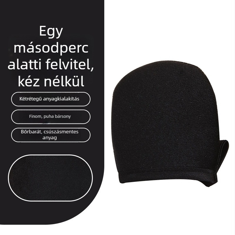 Testápoló krém alkalmazó kesztyű – bolyhos felületű eszköz krémek és testápoló felviteléhez