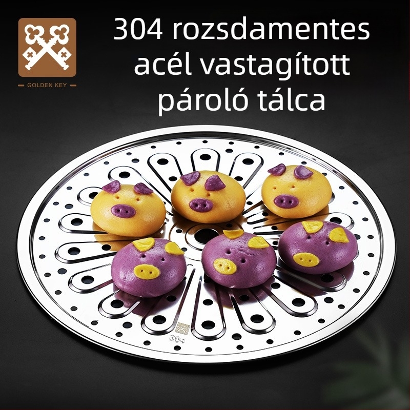 304 rozsdamentes acél gőzölő rács háztartási használatra — gőzölő tálca és wokhoz való rács vastag lemezzel