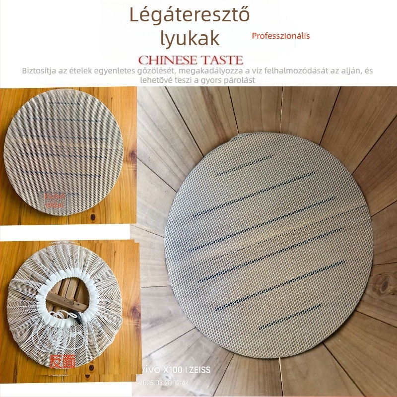 Élelmiszer-minőségű nejlon pároló kendő és tálca, tapadásmentes