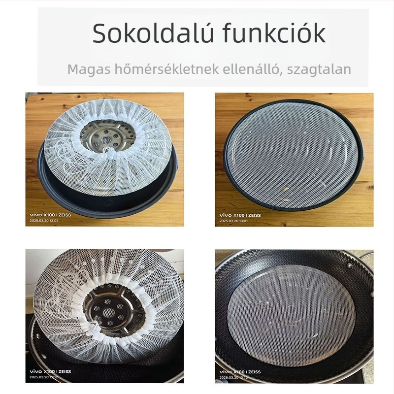 Élelmiszer-minőségű nejlon pároló kendő és tálca, tapadásmentes